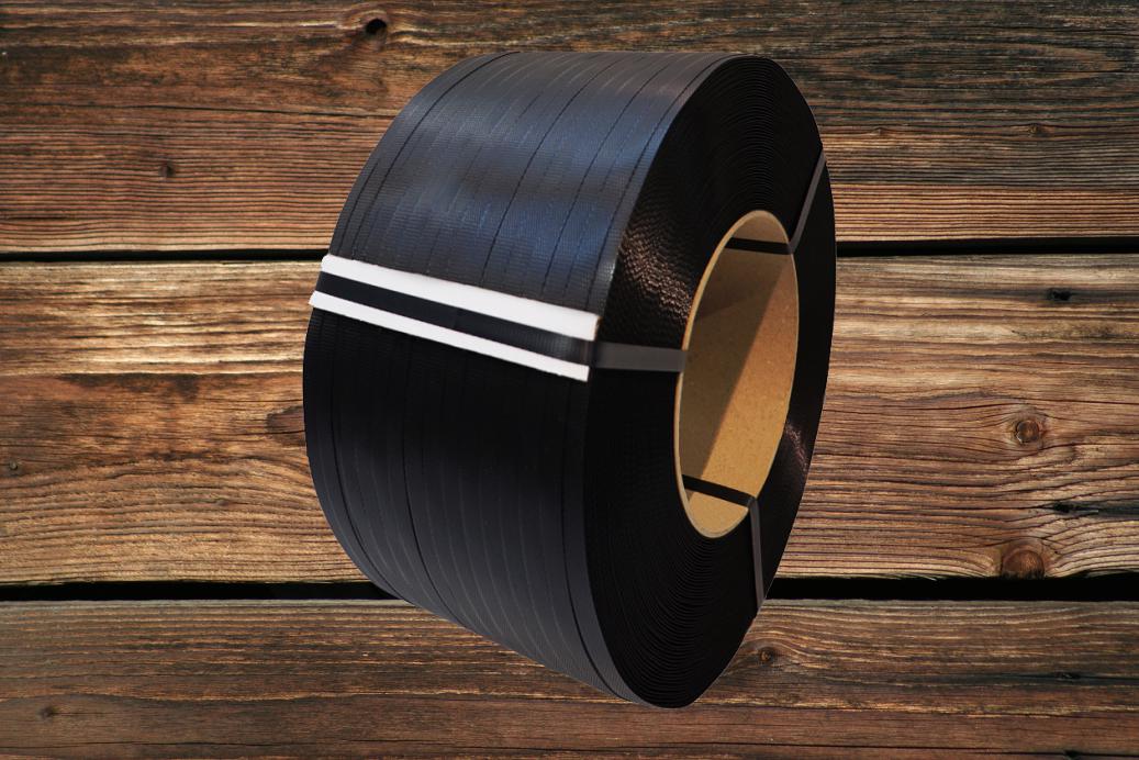 Umreifungsband 12mm x 3000 m PP Schwarz Bandstärke 0,55 mm